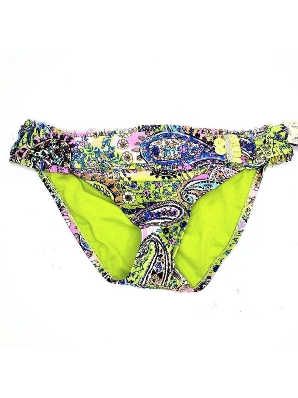 Lucky Brand Boho Print Bikini Bottoms Size S